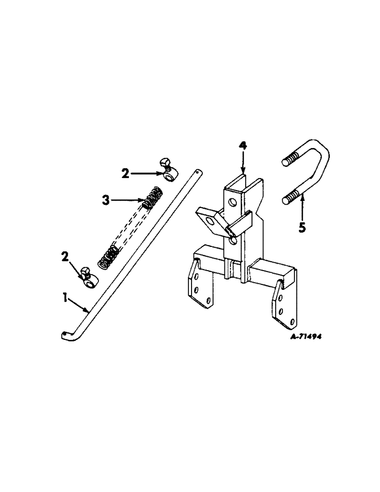 Схема запчастей Case IH 188 - (C-08) - PLANTER ATTACHING UNIT, PARTS REQUIRED FOR MOUNTING 