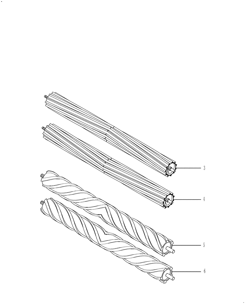 Схема запчастей Case IH RD132 - (20.15.03[01]) - CONDITIONING ROLLS, CHEVRON (00) - COMPLETE MACHINE