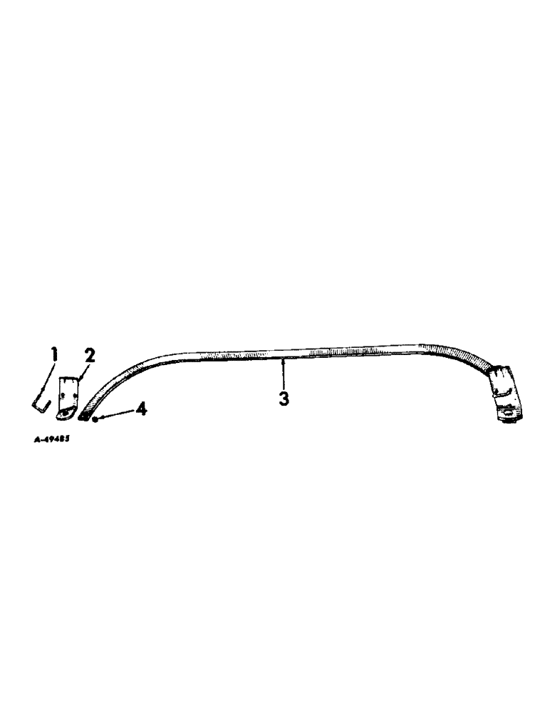 Схема запчастей Case IH INTERNATIONAL - (A-09) - REAR SECTIONS, JOCKEY ARCH, 36 TO 42 IN. ROWS 