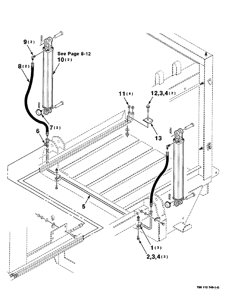 Схема запчастей Case IH 8590 - (08-10) - HYDRAULIC BALE DENSITY ASSEMBLY (07) - HYDRAULICS