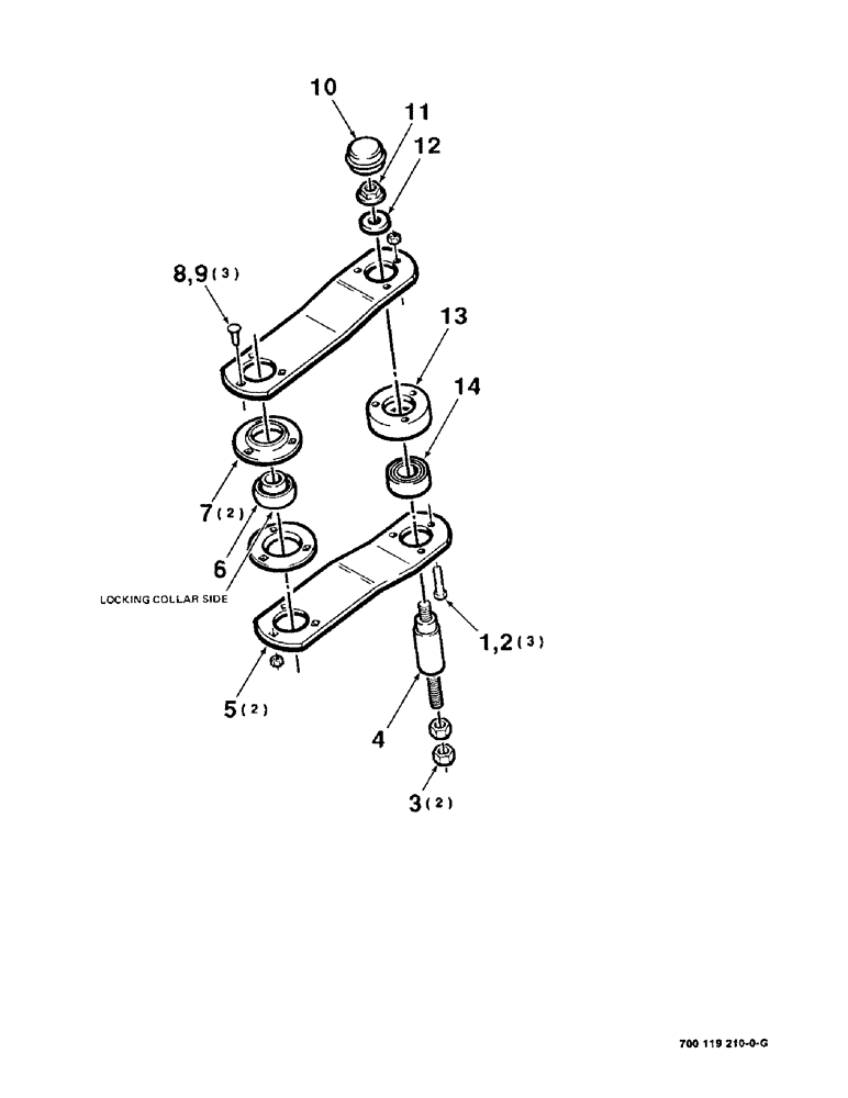 Схема запчастей Case IH 8820 - (2-24) - PITMAN STABILIZER ARM ASSEMBLY (09) - CHASSIS