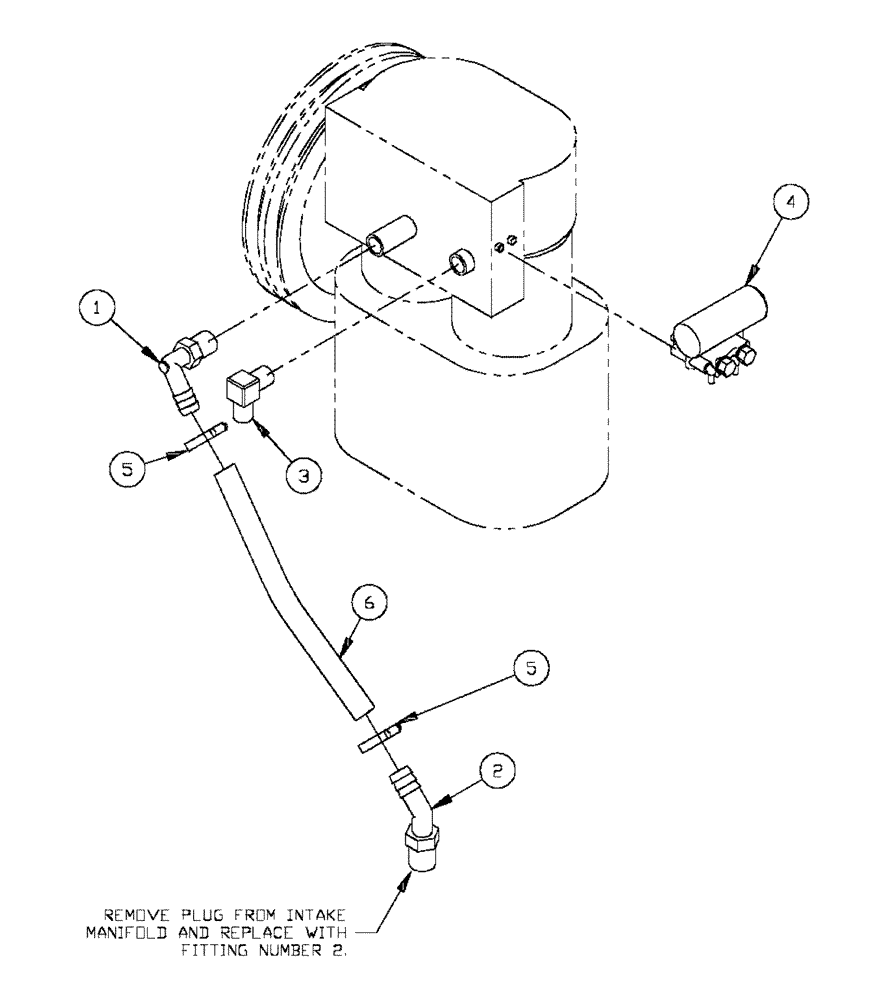 Схема запчастей Case IH FLX4375 - (07-003) - AIR COMPRESSOR GROUP (FLX 4300, FLX 4330 CAT ENGINE) Pneumatics