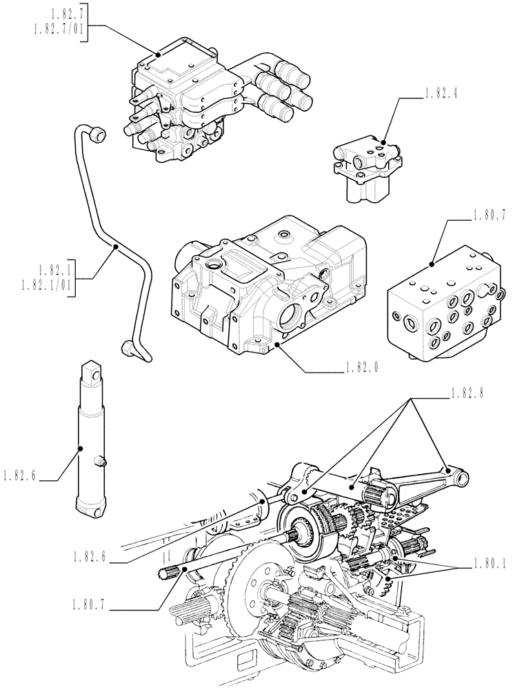 Схема запчастей Case IH MXU115 - (SEC. 07) - HYDRAULICS (00) - GENERAL