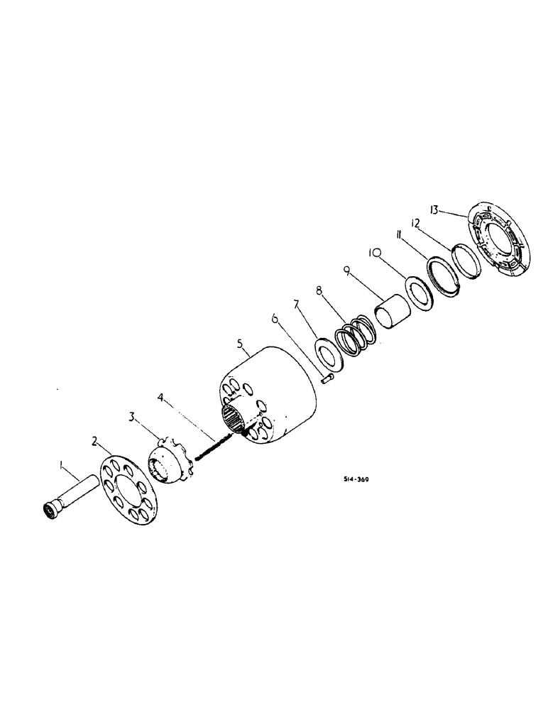 Схема запчастей Case IH HYDRO 84 - (07-16) - DRIVE TRAIN, BLOCK KIT, PUMP CYLINDER, HYDRO 84 TRACTORS (04) - Drive Train