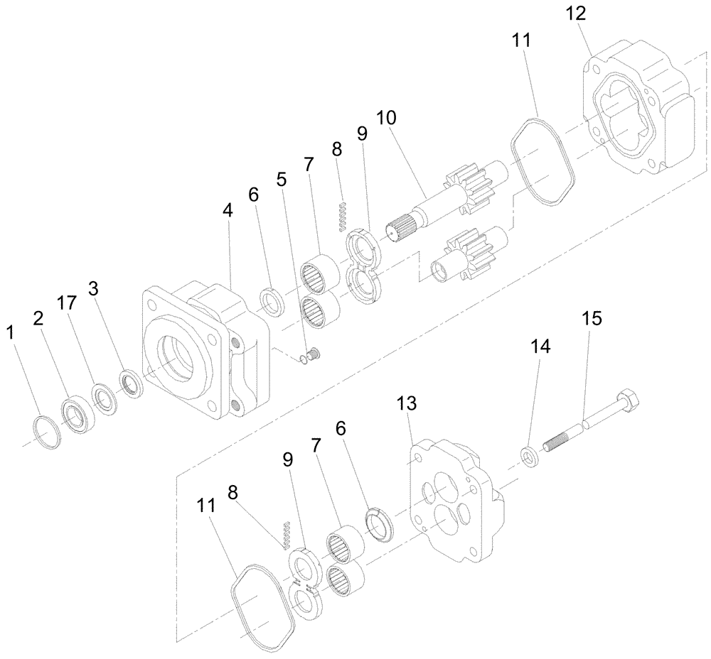 Схема запчастей Case IH A7000 - (B03.11[01]) - Hydraulic Motor {M50A} (07) - HYDRAULICS