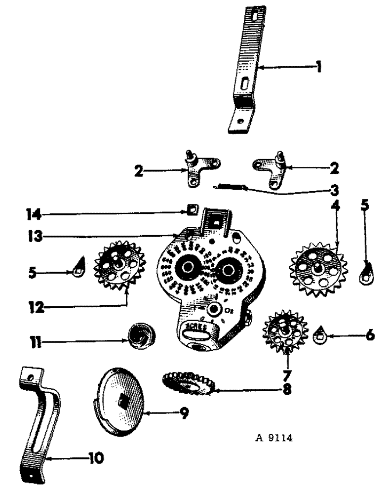 Схема запчастей Case IH 100 - (04-05) - LAND MEASURE ASSEMBLY 