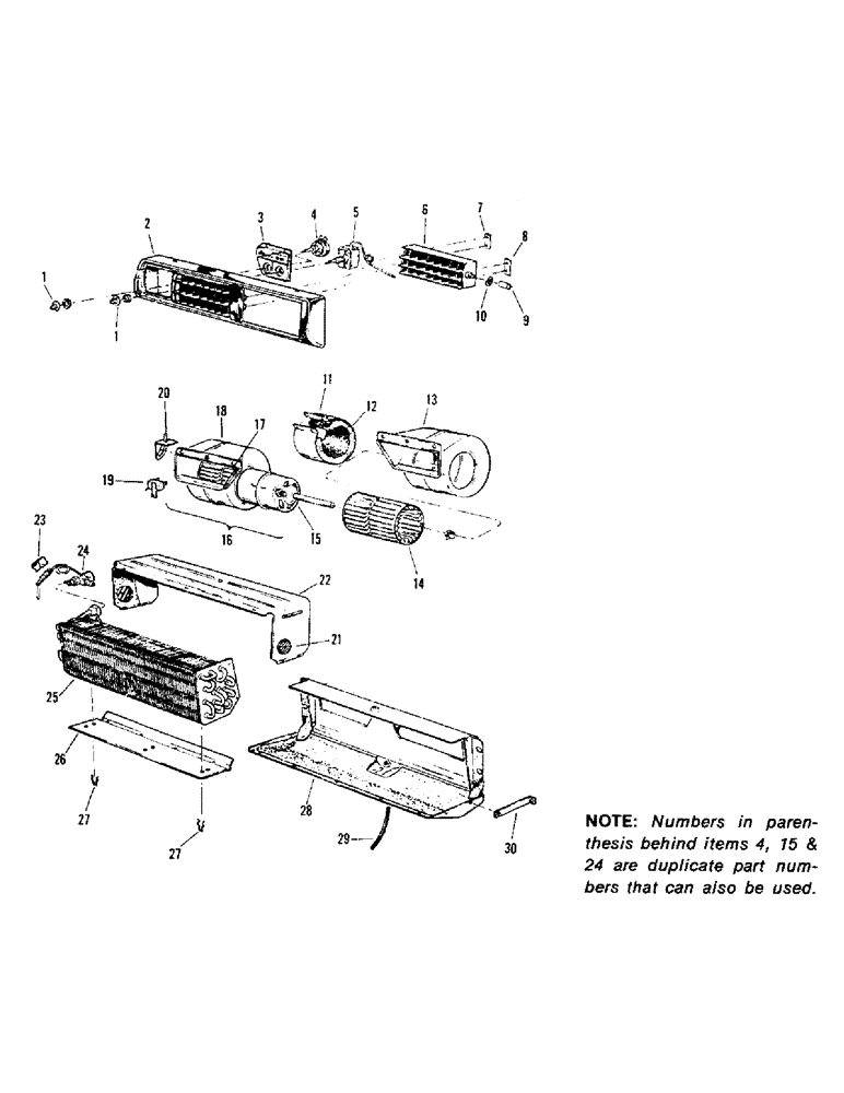 Схема запчастей Case IH STEIGER - (03-03) - AIR CONDITIONER ASSEMBLY, SERIES I (03) - Climate Control