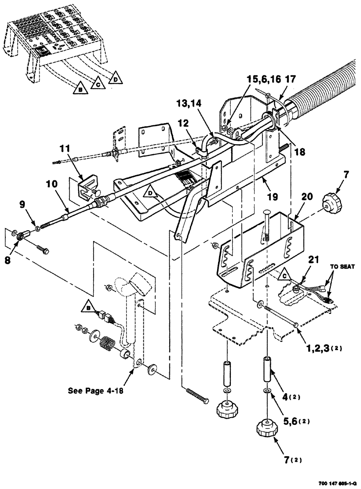 Схема запчастей Case IH 8860 - (04-14) - CONTROL FRAME AND GROUNDED SPEED CABLE ASSEMBLIES (55) - ELECTRICAL SYSTEMS