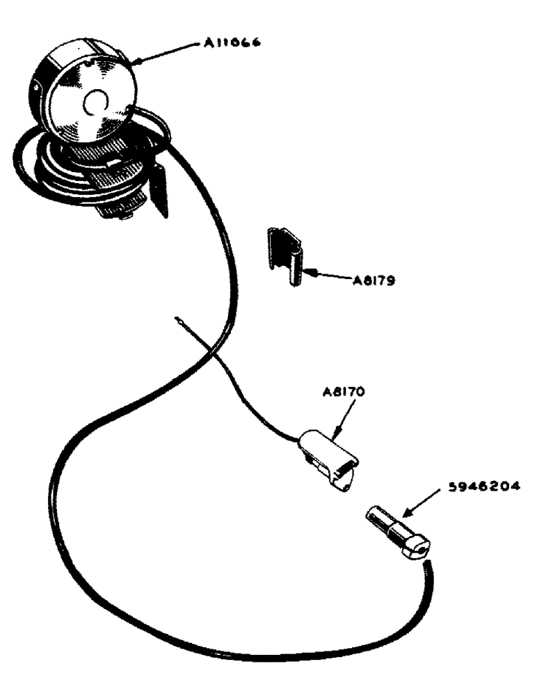 Схема запчастей Case IH 600-SERIES - (058) - WARNING LAMP (04) - ELECTRICAL SYSTEMS