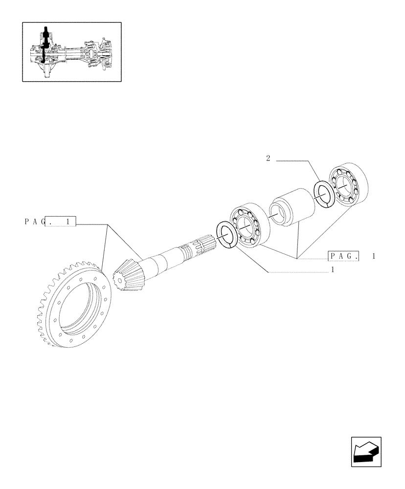 Схема запчастей Case IH JX80U - (1.40.0/69[02]) - (VAR.415) FRONT AXLE CL. 2/BRAKE, FRONT MUDGARD HYDR. DIFF. LOCK. HYDR. TRANSM. - ADJUSTING SHIMS (04) - FRONT AXLE & STEERING