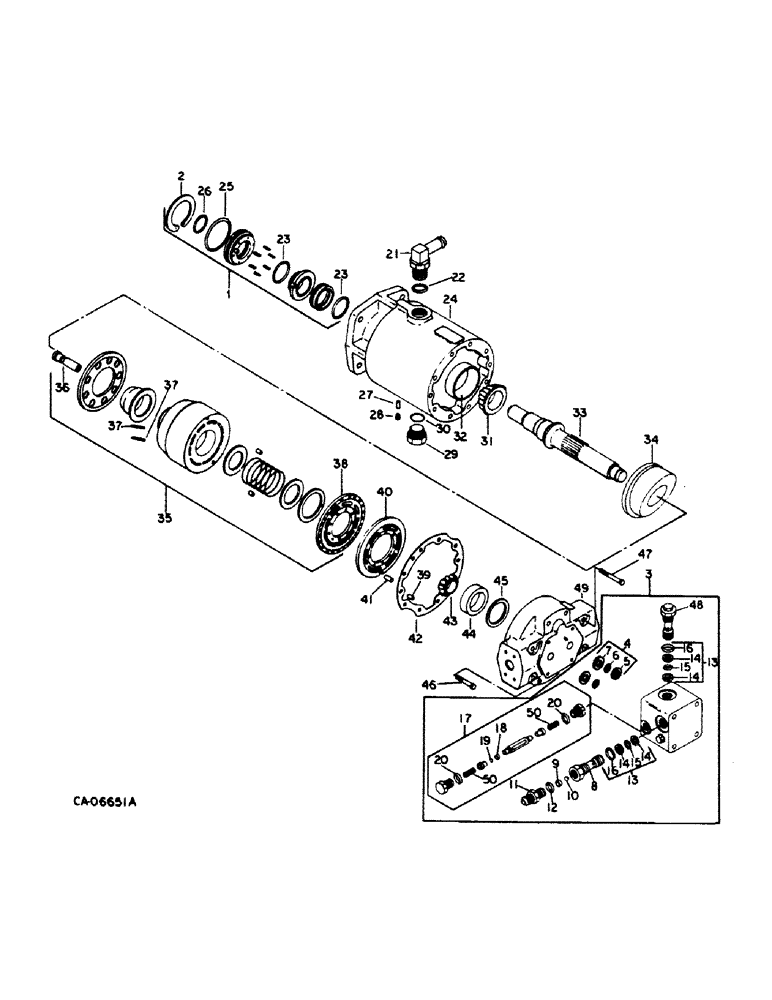 Схема запчастей Case IH 1420 - (10-25) - HYDRAULICS, HYDROSTATIC MOTOR, EATON (07) - HYDRAULICS