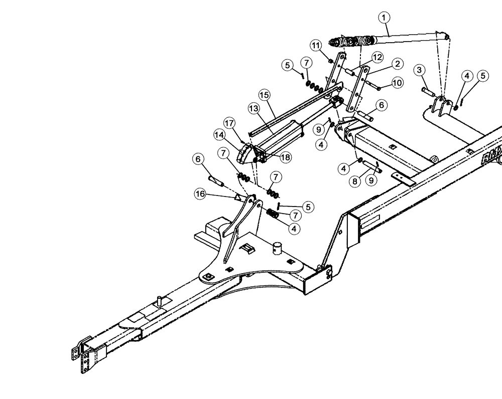 Схема запчастей Case IH RMX790 - (39.100.05) - HYDRAULIC LEVELING ASSSEMBLY PARTS (09) - CHASSIS/ATTACHMENTS