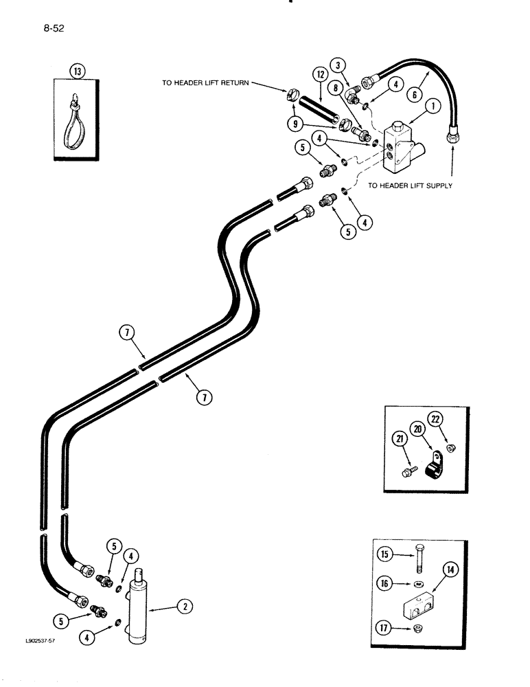 Схема запчастей Case IH 1620 - (8-52) - FEEDER CLUTCH SYSTEM, CONTROL CONCEPTS (07) - HYDRAULICS