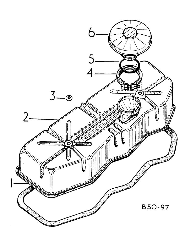 Схема запчастей Case IH 484 - (0F18-2) - VALVE COVER AND BREATHER Power