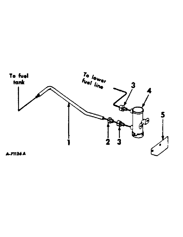 Схема запчастей Case IH C-263 - (B-52) - FUEL PUMP, LINE AND SUPPORT, BENDIX, 403 COMBINES 