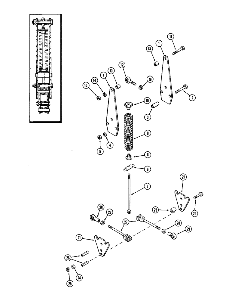 Схема запчастей Case IH 2870 - (134) - LINKAGE ASSEMBLY, USED PRIOR TO P.I.N. 8826940 (05) - STEERING