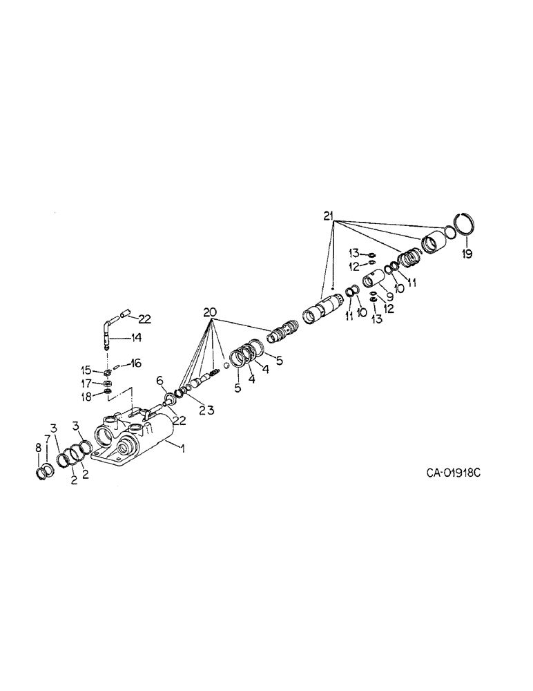 Схема запчастей Case IH HYDRO 186 - (10-43) - HYDRAULIC, FEMALE COUPLER (07) - HYDRAULICS