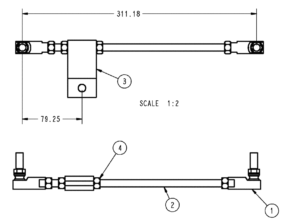 Схема запчастей Case IH 3150 - (03-044) - SHIFT LINKAGE ASSEMBLY (01) - ENGINE