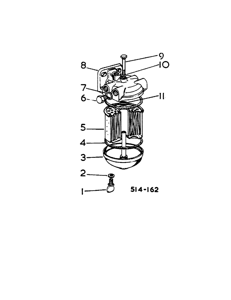 Схема запчастей Case IH 444 - (1-12) - FUEL FILTER ASSEMBLY (02) - ENGINE