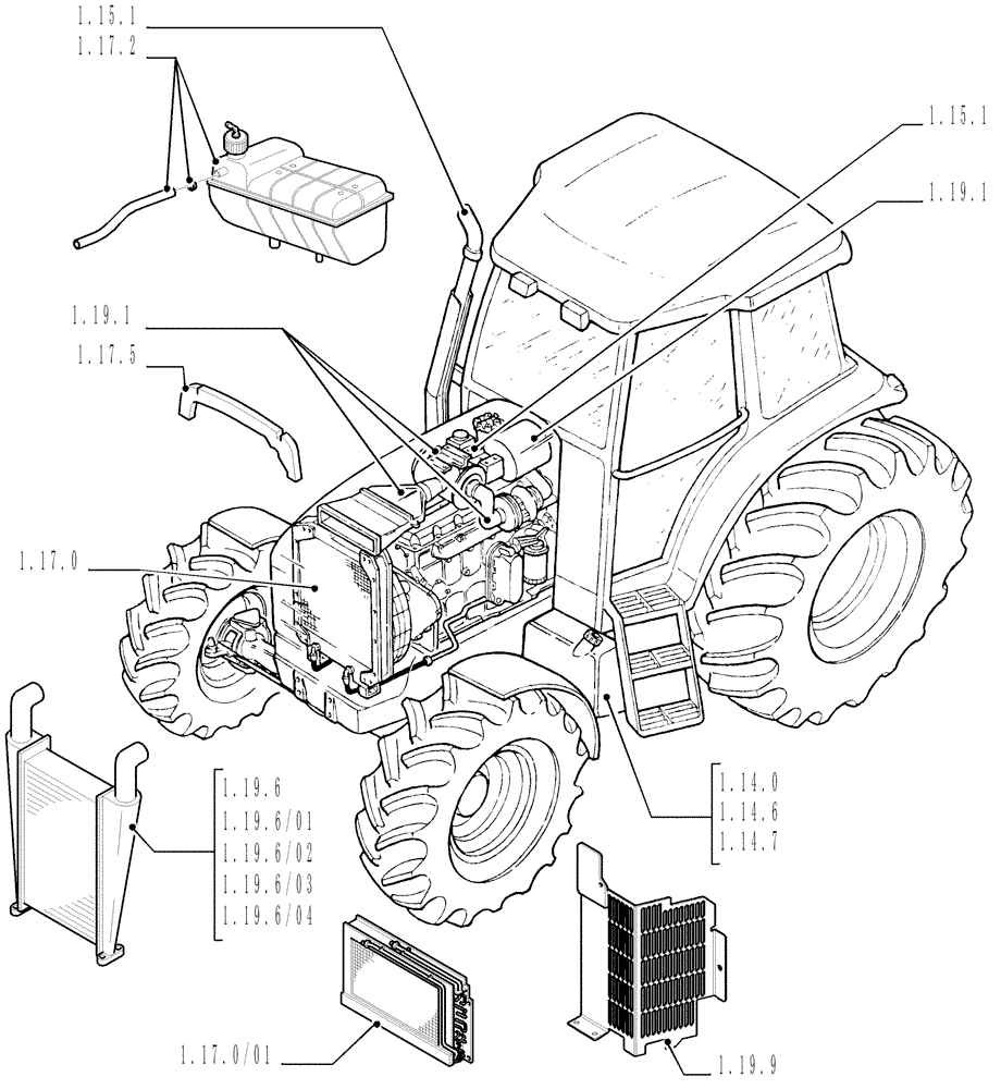 Схема запчастей Case IH MAXXUM 100 - (1.13.0) - SEC. 02 - ENGINE EQUIPMENT (02) - ENGINE EQUIPMENT