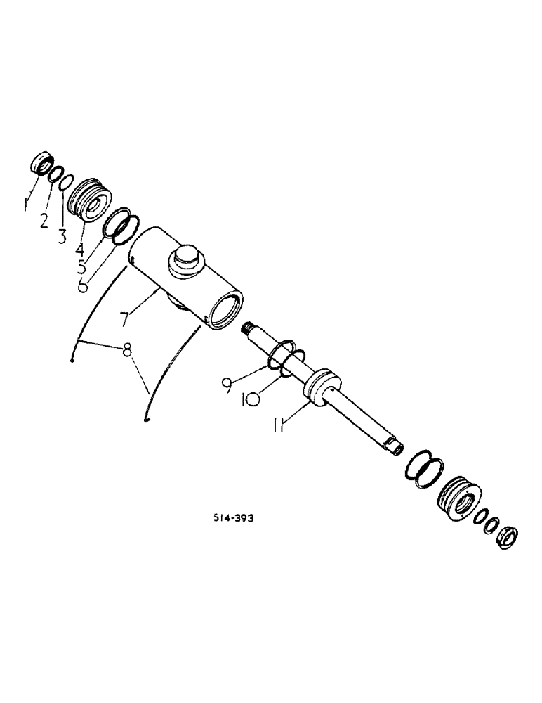 Схема запчастей Case IH 2400 - (10-10) - POWER STEERING CYLINDER (07) - HYDRAULICS