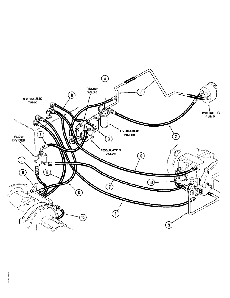 Схема запчастей Case IH 9370 QUADTRAC - (1-32) - PICTORIAL INDEX, AXLE LUBRICATION HYDRAULICS (00) - PICTORIAL INDEX