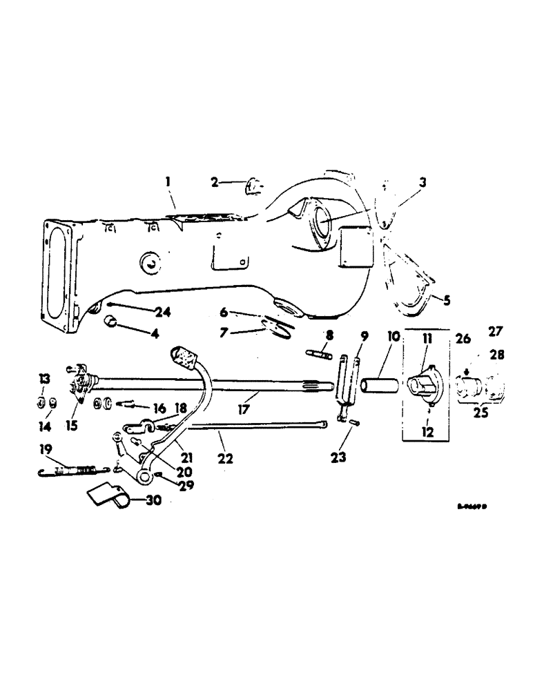 Схема запчастей Case IH 130 - (07-06) - DRIVE TRAIN, CLUTCH HOUSING, CONTROLS AND CONNECTIONS (04) - Drive Train