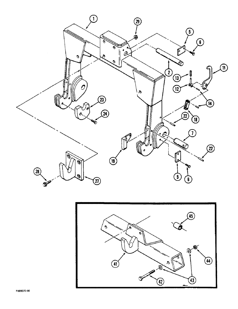 Схема запчастей Case IH STEIGER - (9-008) - QUICK HITCH COUPLER, CATEGORY IVN OR III (09) - CHASSIS/ATTACHMENTS