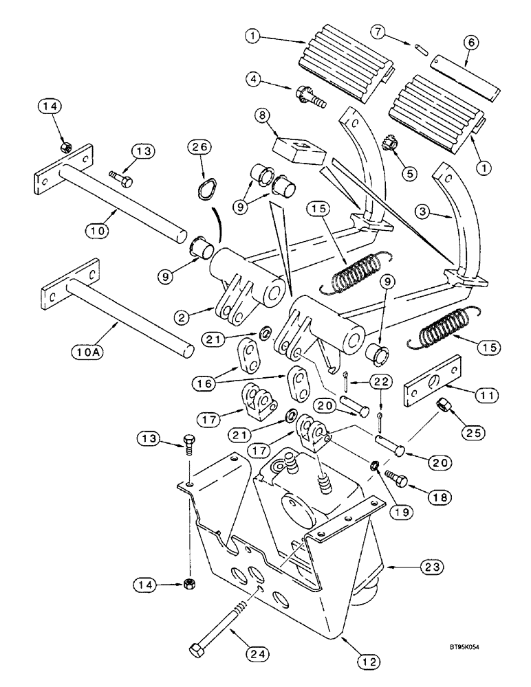 Схема запчастей Case IH 2144 - (7-02) - MASTER BRAKE CONTROLS (5.1) - BRAKES