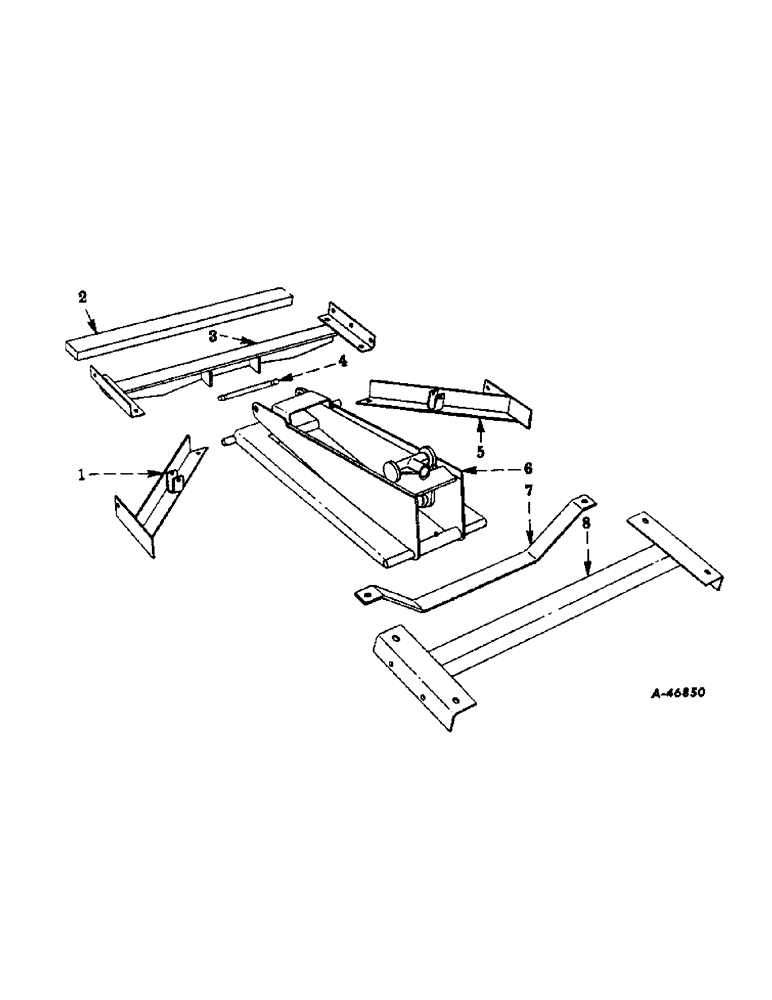 Схема запчастей Case IH VARIOUS - (C-40) - HOIST EQUIPMENT, LIFTING YOKE AND HOIST FRAME 