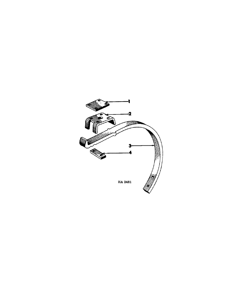 Схема запчастей Case IH 75 - (06-15[A]) - RIGID CLAMP AND SHANK ASSEMBLY 