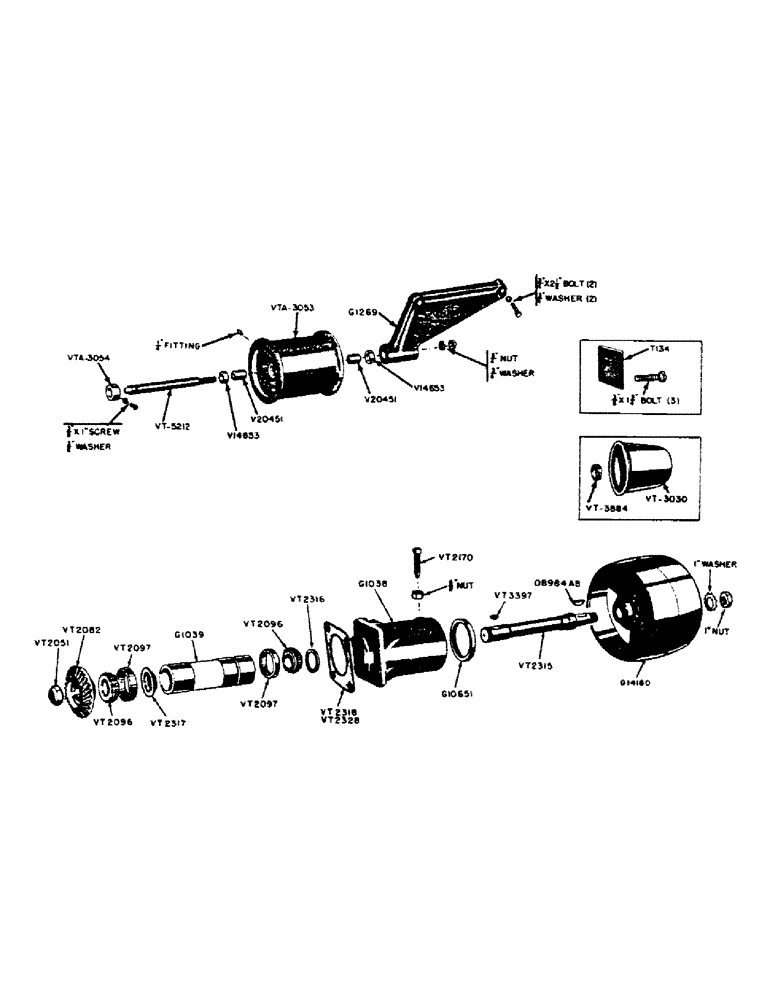 Схема запчастей Case IH 300B-SERIES - (087) - BELT PULLEY ATTACHMENT, IDLER PULLEY WITH ADJUSTABLE FRONT AXLE, 300B SERIES TRACTORS (06) - POWER TRAIN