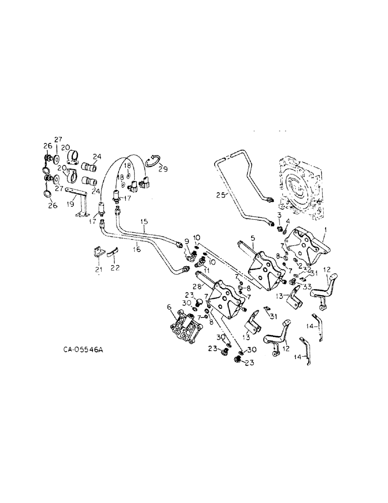 Схема запчастей Case IH 464 - (10-11) - HYDRAULICS, AUXILIARY VALVES AND TUBES, SERIAL NO. 108145 AND ABOVE (07) - HYDRAULICS