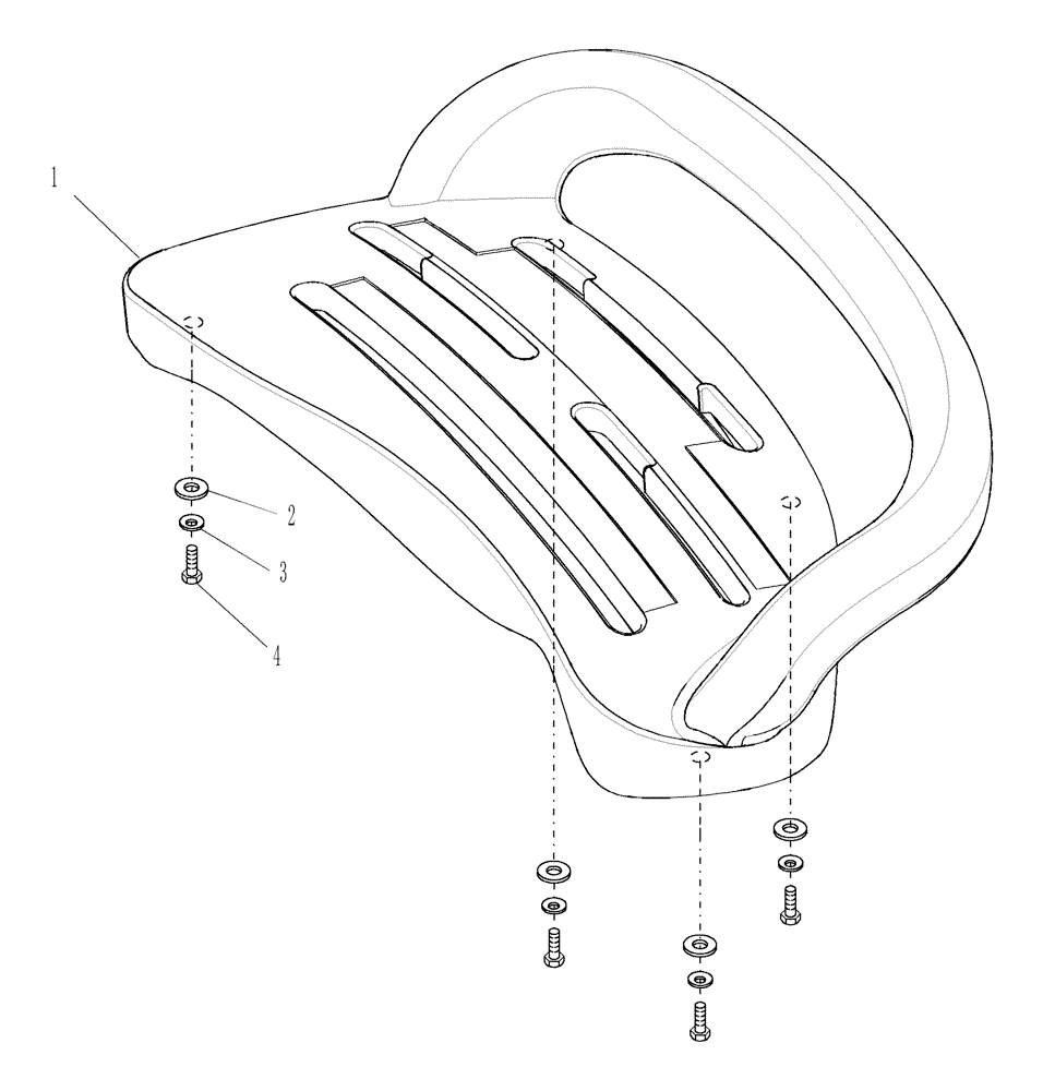 Схема запчастей Case IH DX33 - (08.01.02) - LH POD TOP WITH HANDLE (08) - SHEET METAL