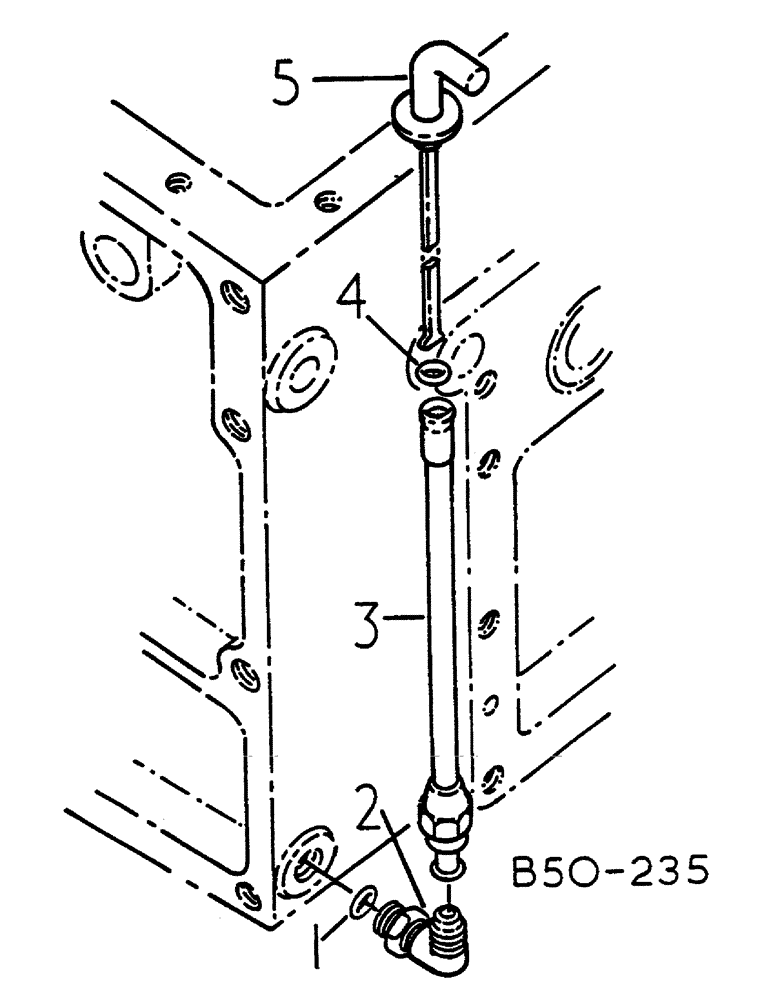 Схема запчастей Case IH HYDRO 84 - (07-056) - REAR FRAME OIL LEVEL GAUGE (04) - Drive Train