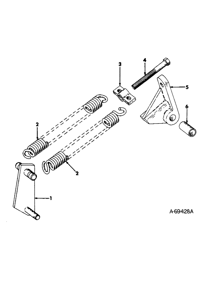 Схема запчастей Case IH 110 - (C-21) - OUTER SHOE BALANCE SPRING ATTACHMENT 