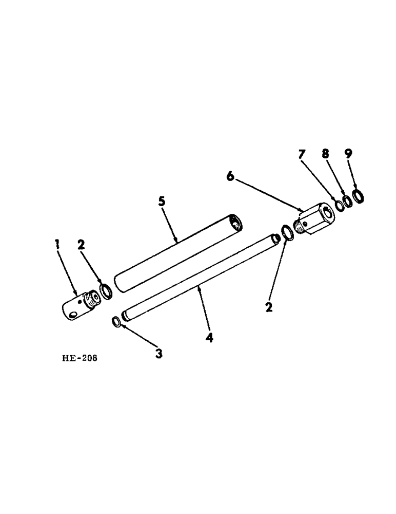 Схема запчастей Case IH 375 - (F-70) - HYDRAULIC SYSTEM, HYDRAULIC REEL LIFT SLAVE CYLINDER (07) - HYDRAULIC SYSTEM