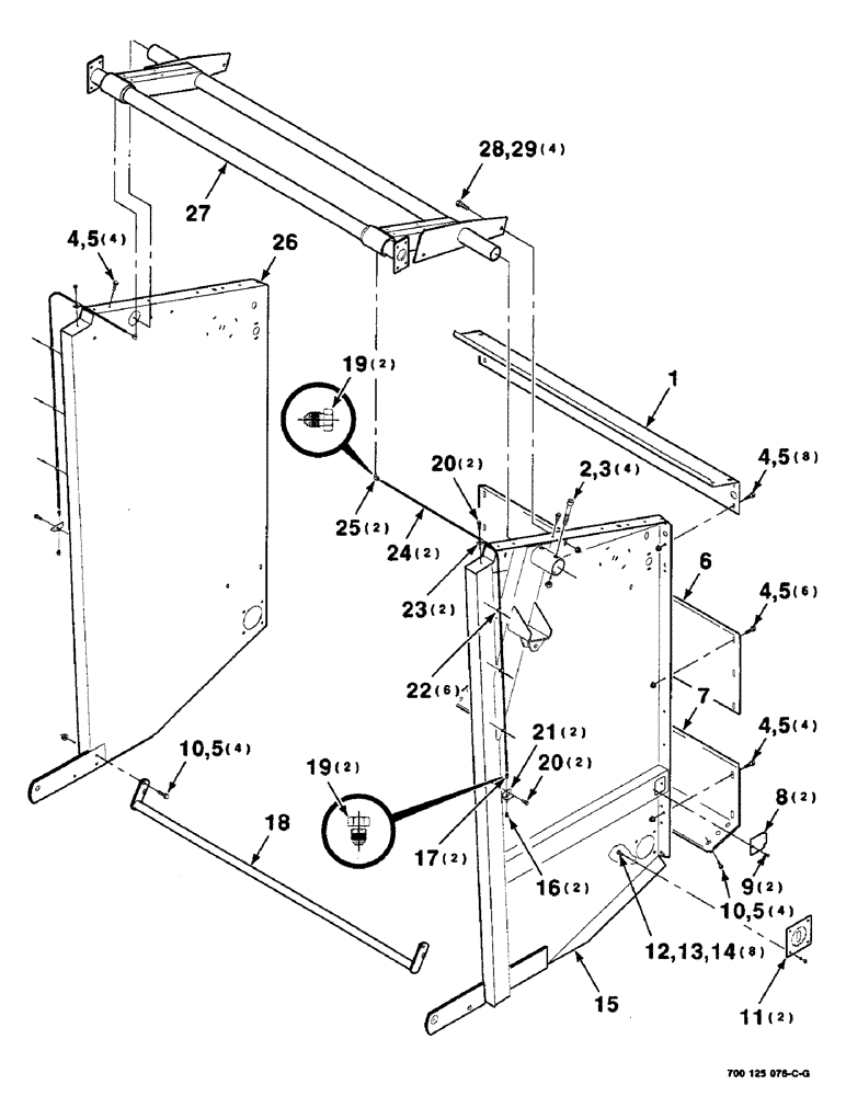 Схема запчастей Case IH 8465 - (5-06) - TAILGATE ASSEMBLY, SERIAL NUMBER CFH0077006 THROUGH CFH0077365 (16) - BALE EJECTOR