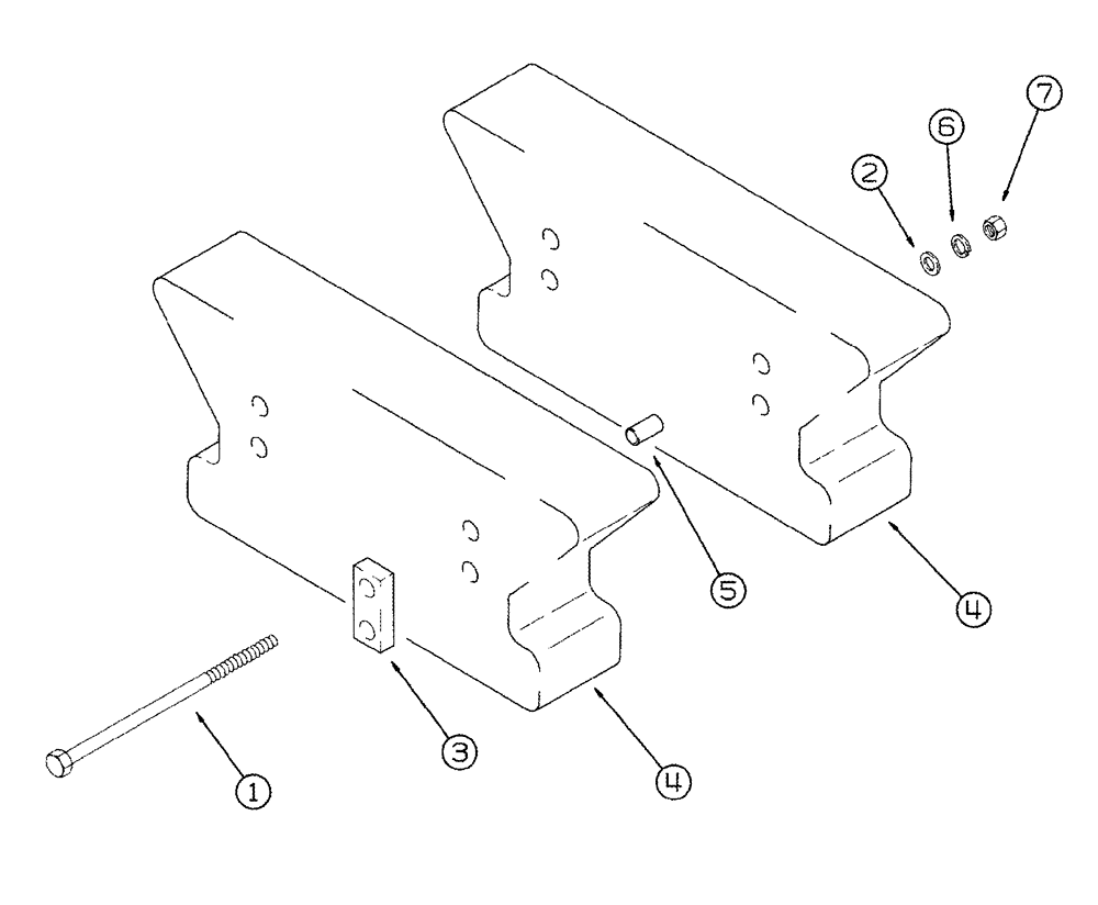 Схема запчастей Case IH 420 - (09F-17) - WEIGHTS AND BRACKETS (12) - CHASSIS