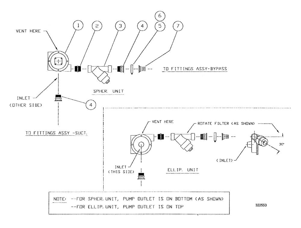 Схема запчастей Case IH SPX3200 - (09-028) - PUMP AND STRAINER ASSY. (78) - SPRAYING