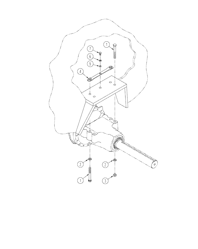 Схема запчастей Case IH STX330 - (06-56) - AXLE MOUNTING (06) - POWER TRAIN