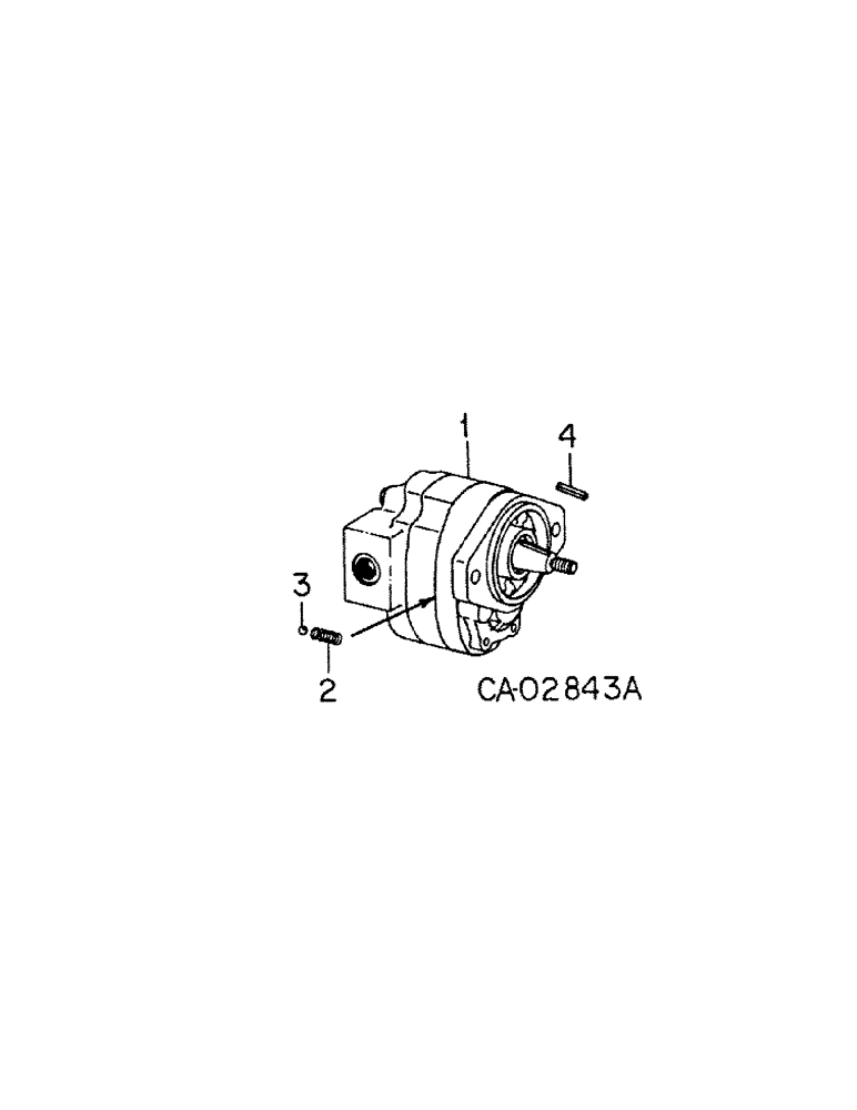 Схема запчастей Case IH 500 - (B-43) - HYDRAULIC PUMP, FOR 12 AND 16 ROW 