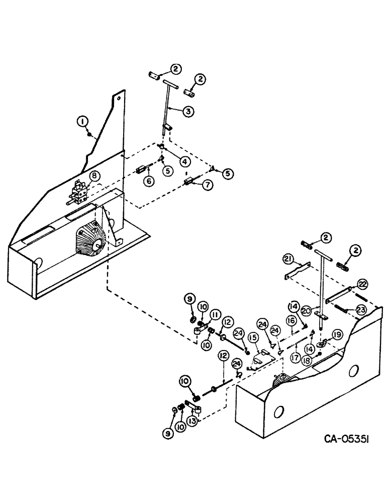 Схема запчастей Case IH 4120 - (07-3) - DRIVE TRAIN, HYDRAULIC AND HYDROSTATIC CONTROLS (04) - Drive Train