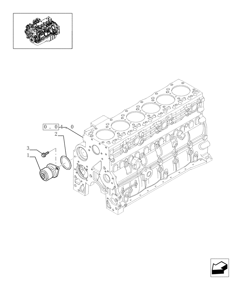 Схема запчастей Case IH F4HE9684D J100 - (0.32.0[01]) - WATER PUMP (504062836) 