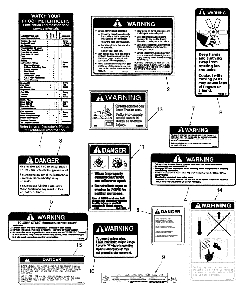 Схема запчастей Case IH DX40 - (08.14) - DECALS, WARNING (08) - SHEET METAL