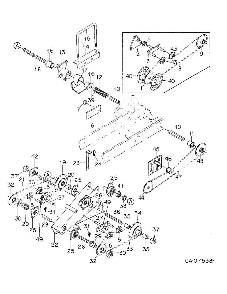 Схема запчастей Case IH 800 - (06-06) - DRIVE, SEED DRIVE, UNITS A, E, F AND T (06) - POWER TRAIN