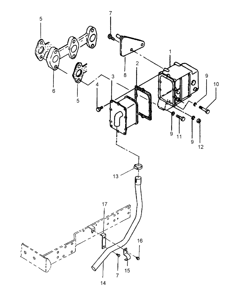 Схема запчастей Case IH DX26 - (02.01) - MUFFLER (02) - ENGINE EQUIPMENT