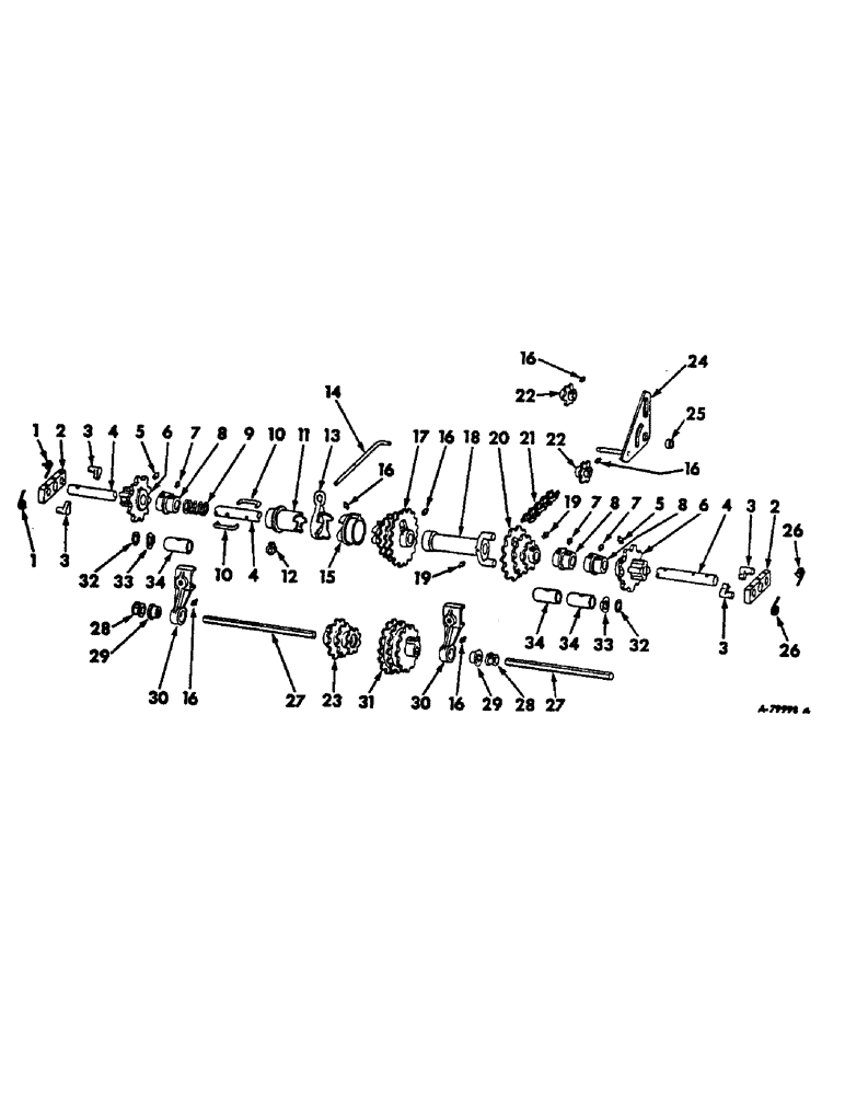 Схема запчастей Case IH 66-SERIES - (U-10) - DRIVE UNIT, FOR 4-ROW PLANTERS 