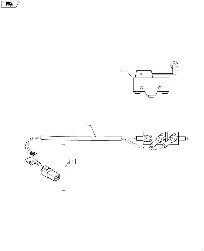 Схема запчастей Case IH TITAN 4530 - (55.424.02) - NEUTRAL SAFETY SWITCH ADAPTER (55) - ELECTRICAL SYSTEMS