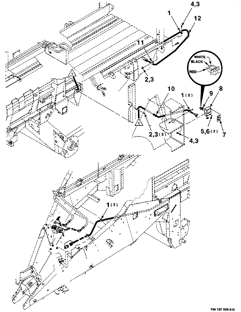 Схема запчастей Case IH 8585 - (4-10) - BALE EJECTOR ELECTRICAL ASSEMBLY (06) - ELECTRICAL